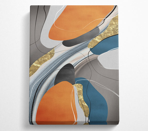  A Canvas Print of Grey Abstract Canvas Art