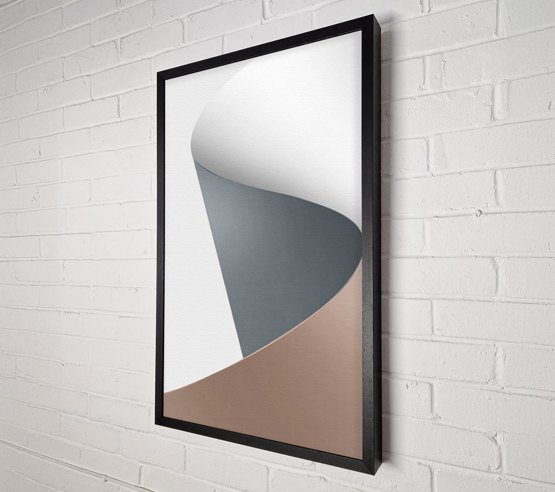  A Canvas Print of Grey And Brown Line Canvas Art