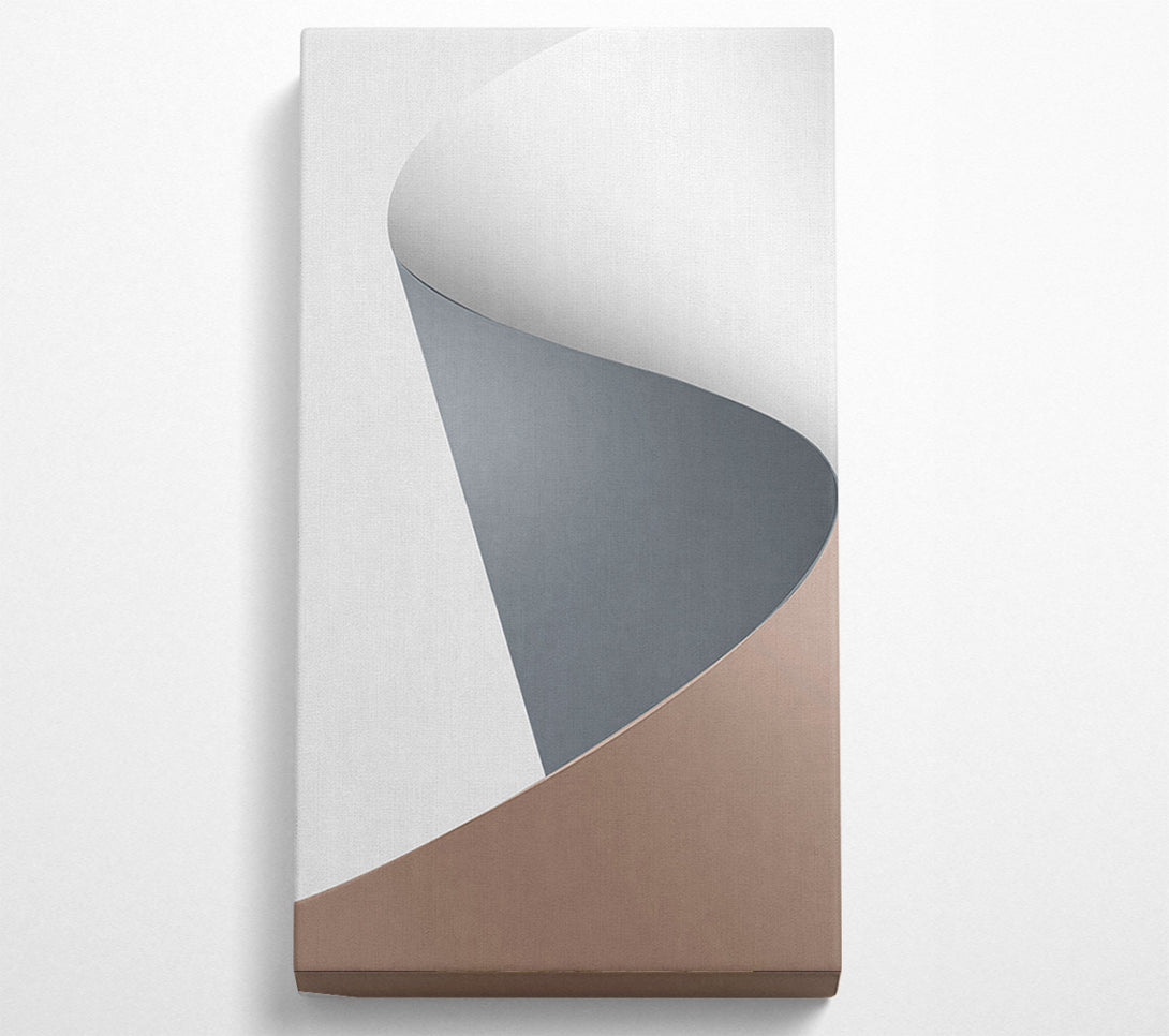  A Canvas Print of Grey And Brown Line Canvas Art