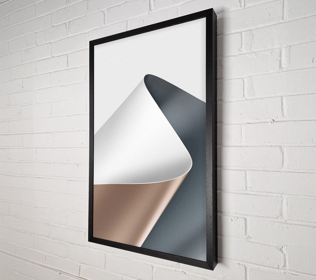  A Canvas Print of Grey And Brown Lined Pattern Canvas Print