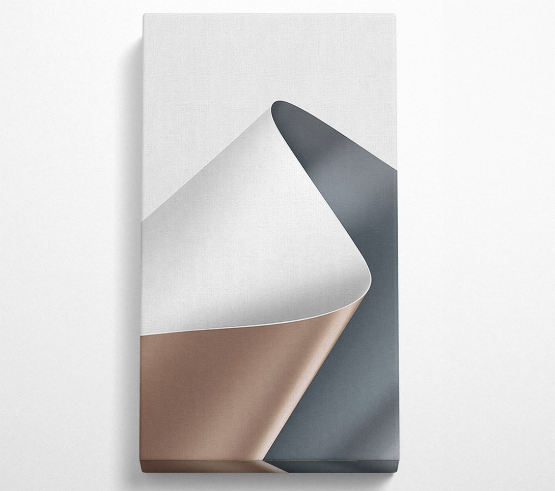  A Canvas Print of Grey And Brown Lined Pattern Canvas Print