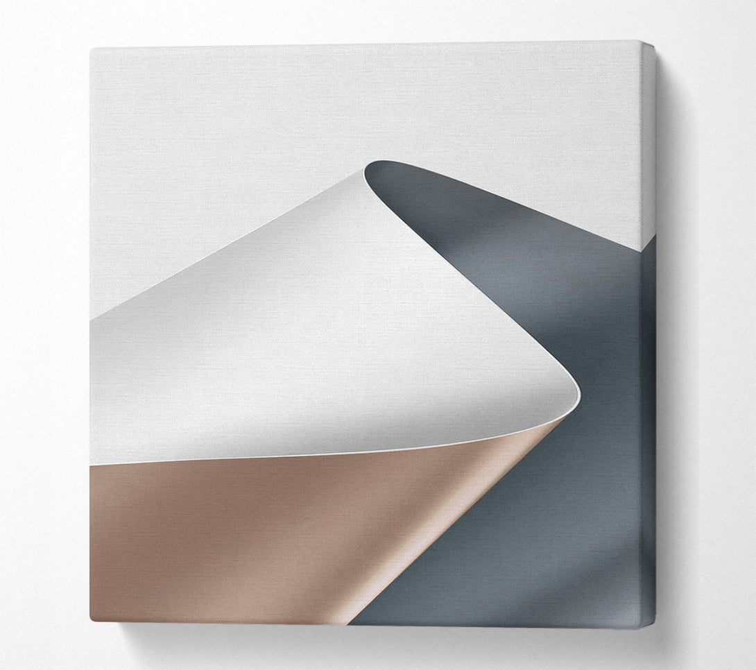  A Canvas Print of Grey And Brown Lined Pattern Canvas Print