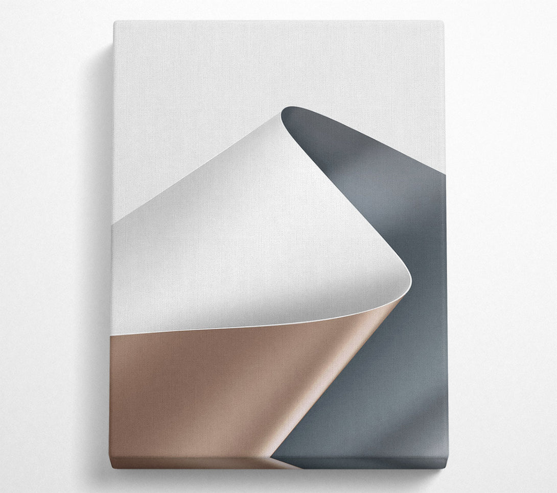  A Canvas Print of Grey And Brown Lined Pattern Canvas Print