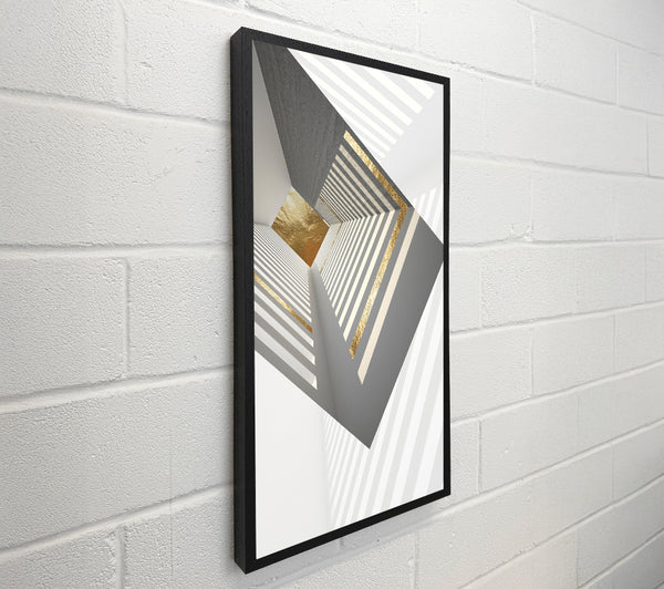 Grey And Gold Vertical View