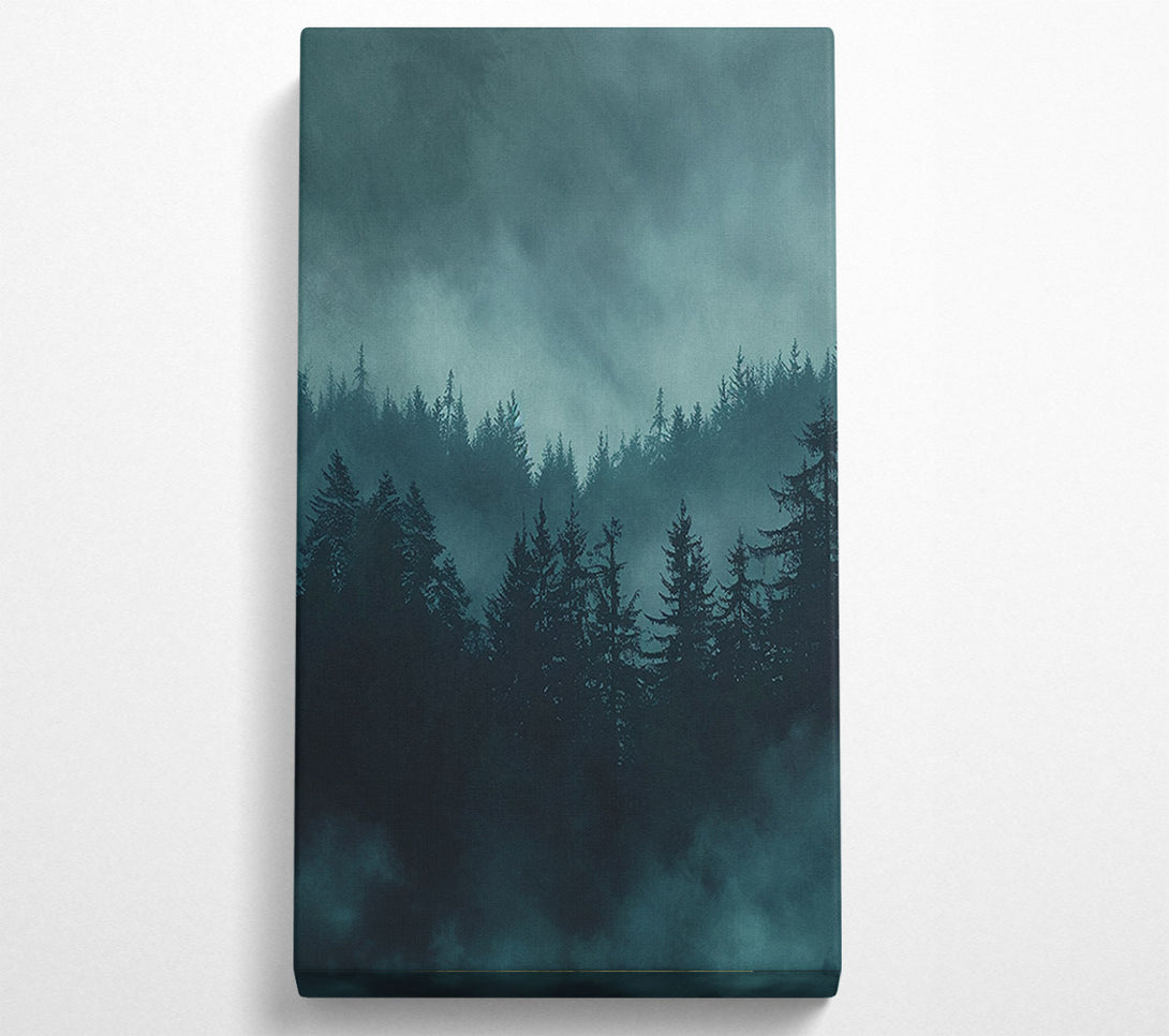  A Canvas Print of Grey Blues Forest Canvas Art