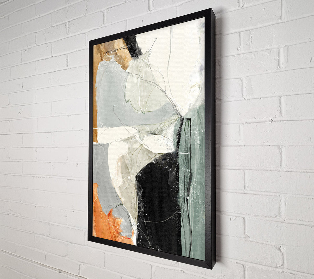  A Canvas Print of Grey Paint Splash Canvas Art
