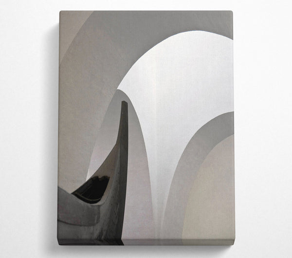  A Canvas Print of Grey Shapes Canvas Print