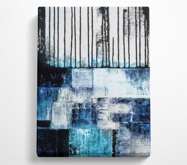  A Canvas Print of Grunge Squares Canvas Print