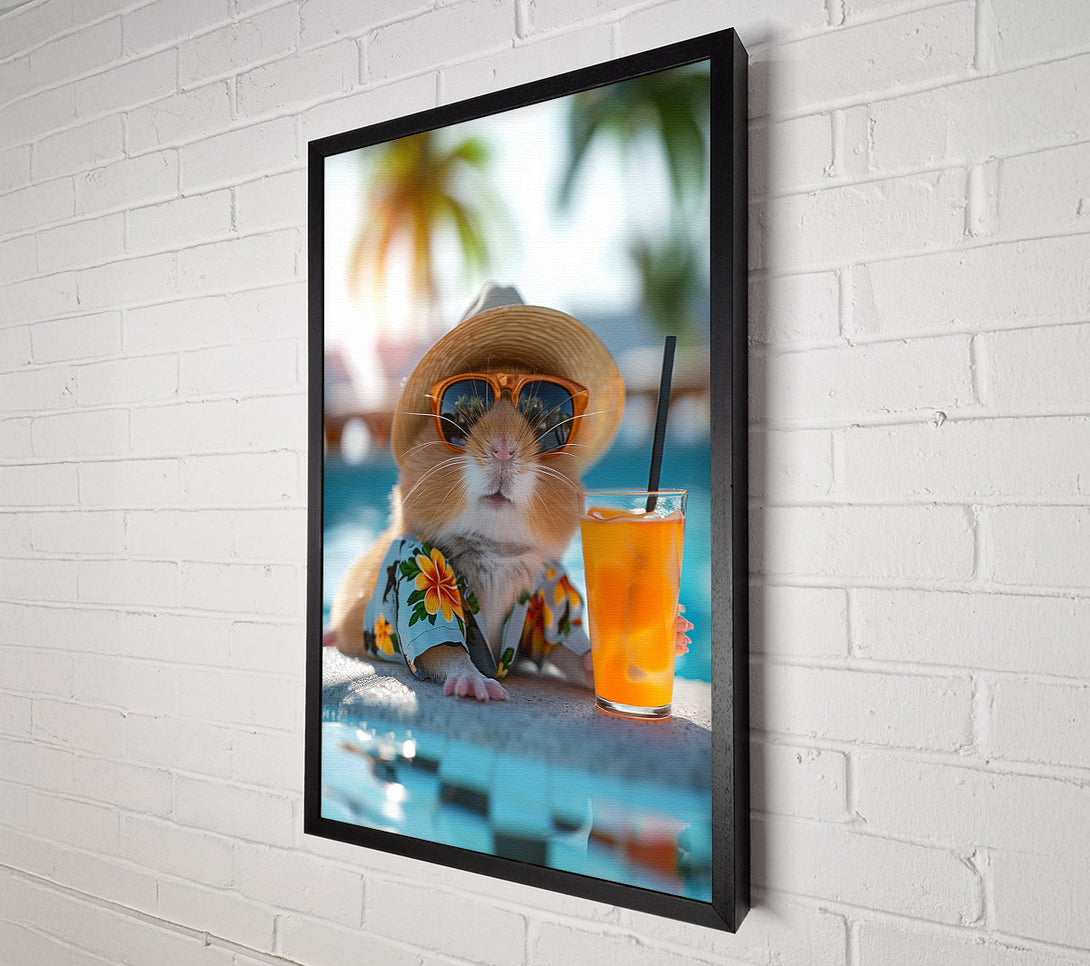 A Canvas Print of Guinea Pig In The Sun Canvas Wall Art
