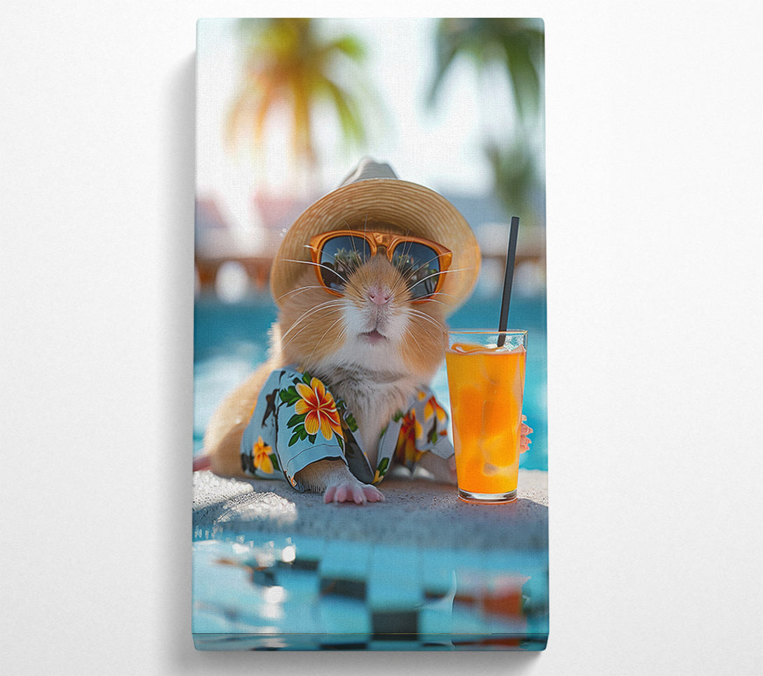  A Canvas Print of Guinea Pig In The Sun Canvas Wall Art