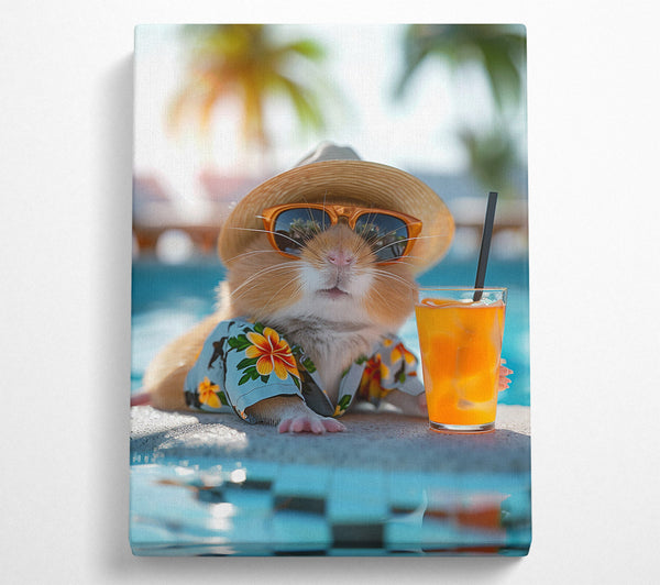  A Canvas Print of Guinea Pig In The Sun Canvas Wall Art