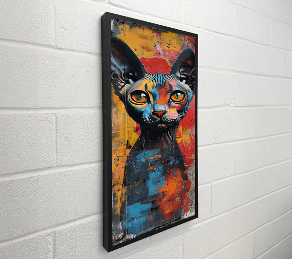 Hairless Cat Graffiti