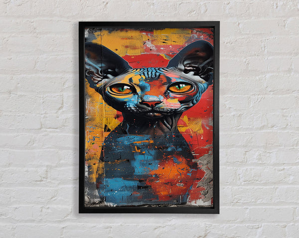 Hairless Cat Graffiti