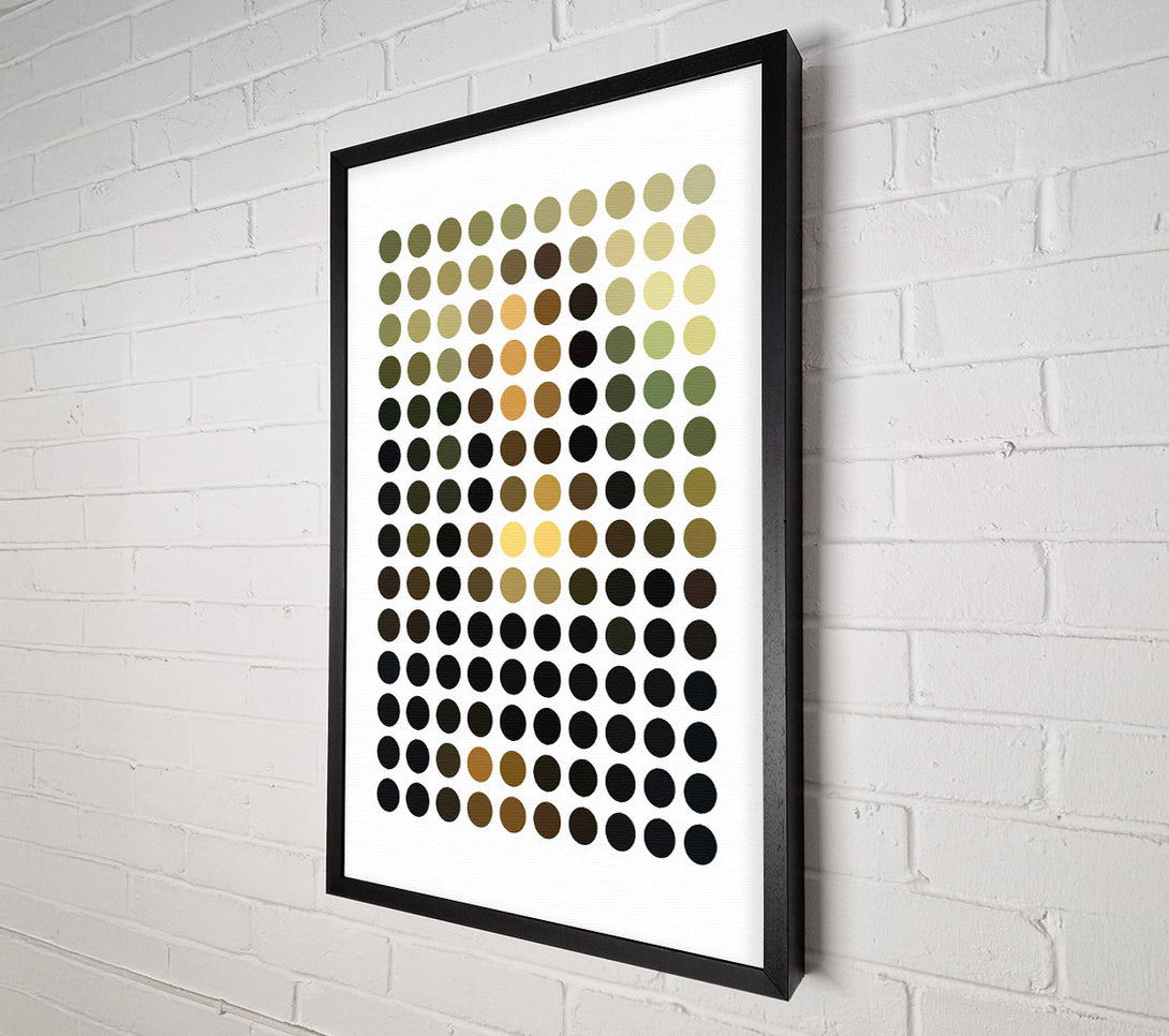  A Canvas Print of Half Tone Mona Lisa Canvas Print