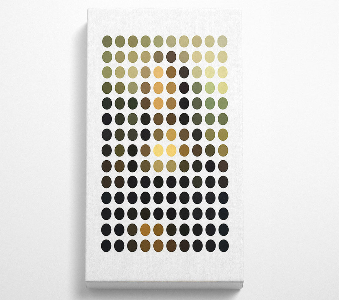  A Canvas Print of Half Tone Mona Lisa Canvas Print