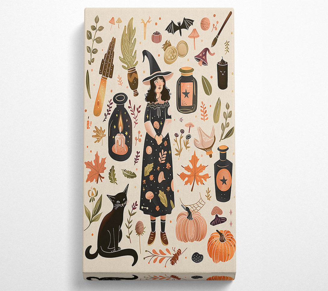  A Canvas Print of Halloween Witch Canvas Art