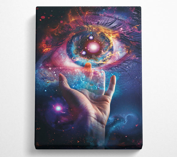  A Canvas Print of Hand And Eye Cosmos Canvas Print