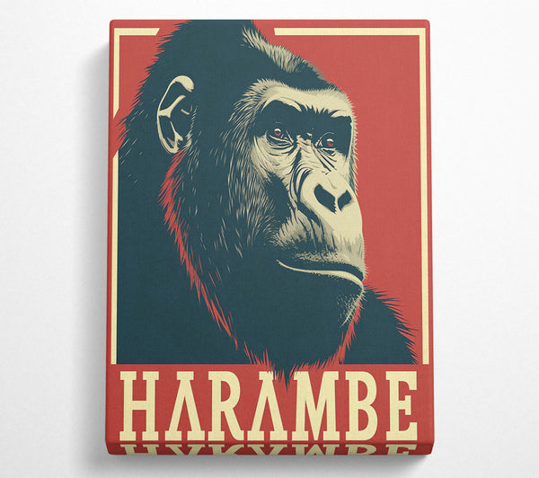  A Canvas Print of Harambe Canvas Art