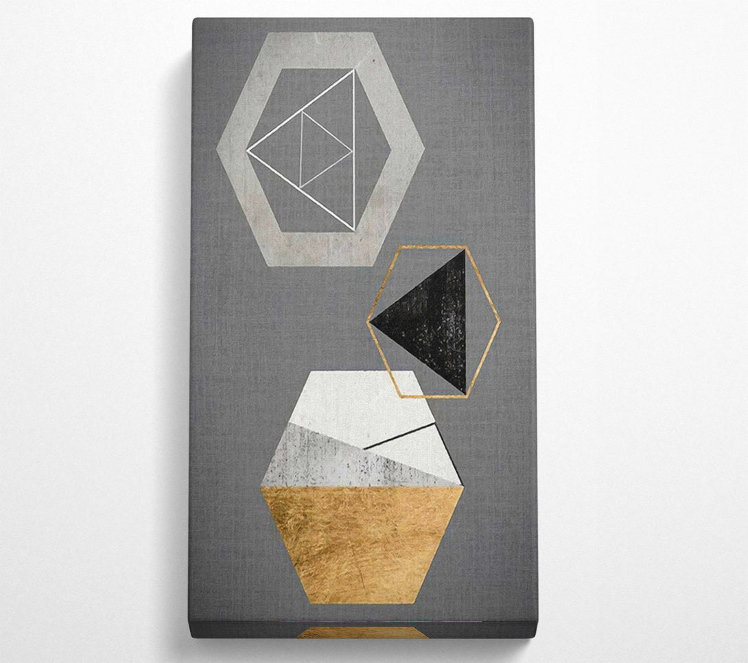  A Canvas Print of Hexagons Canvas Wall Art