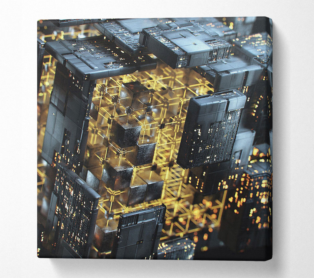  A Canvas Print of High Rise Canvas Print
