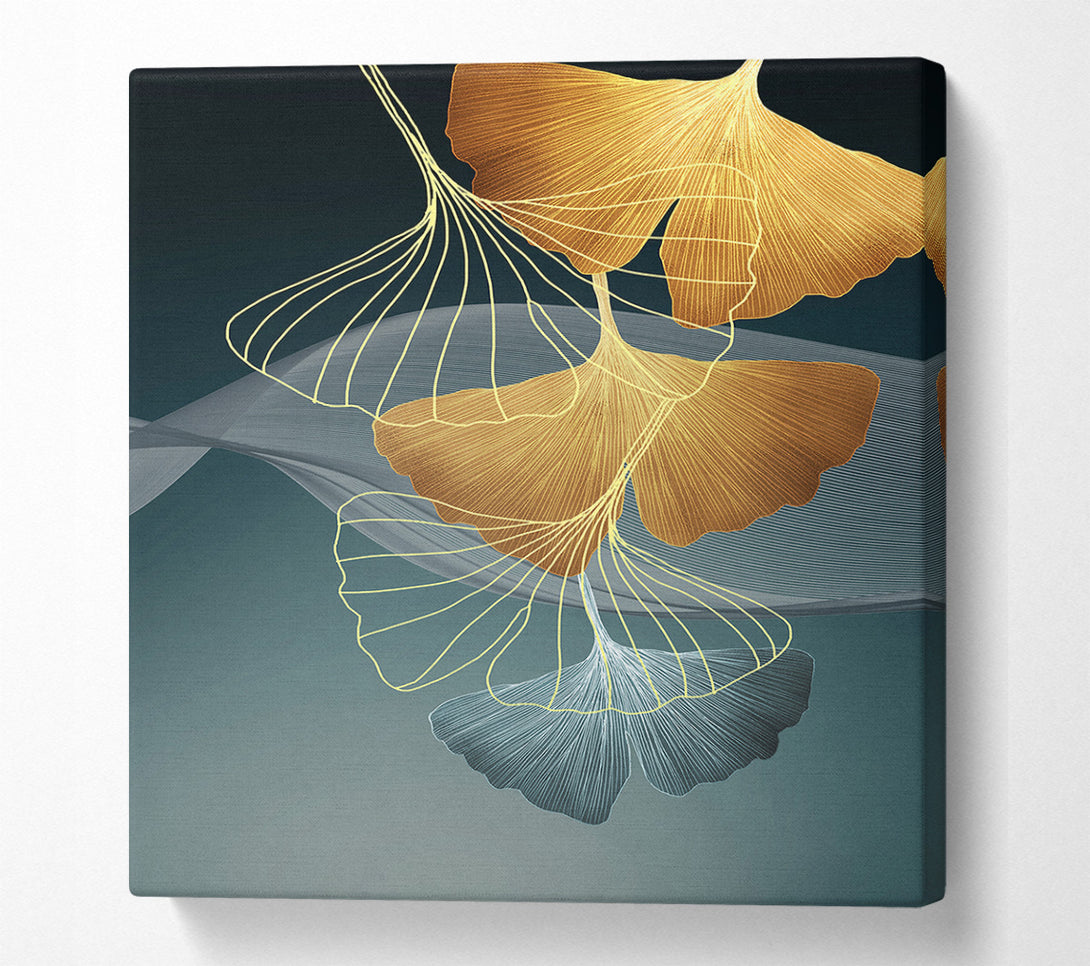  A Canvas Print of Hold Leaves Facing Down Canvas Print