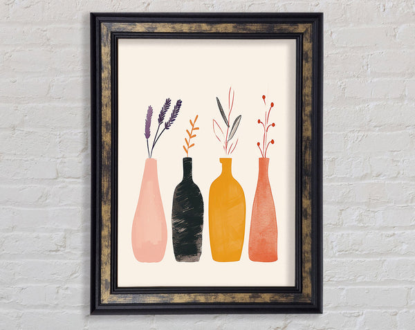 Home Flowers Framed Print