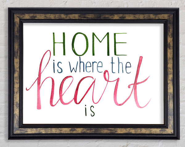 Home Is Where The Ehart Is Framed Print
