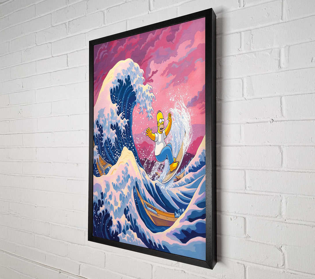  A Canvas Print of Homer Great Wave Canvas Wall Art