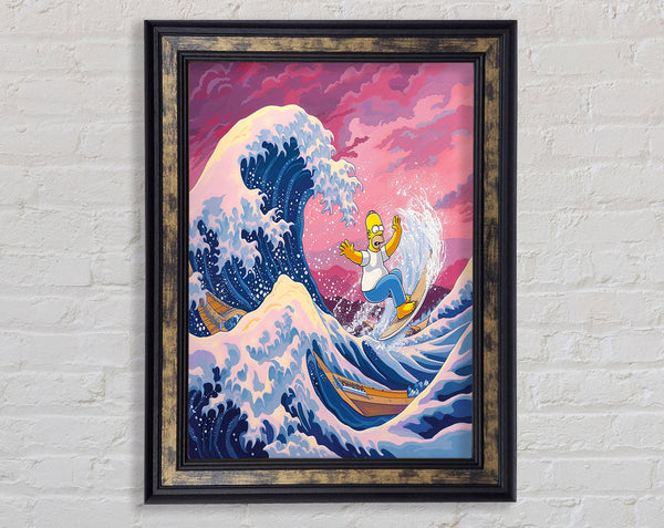 Homer Great Wave Framed Print