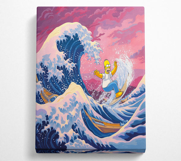  A Canvas Print of Homer Great Wave Canvas Wall Art