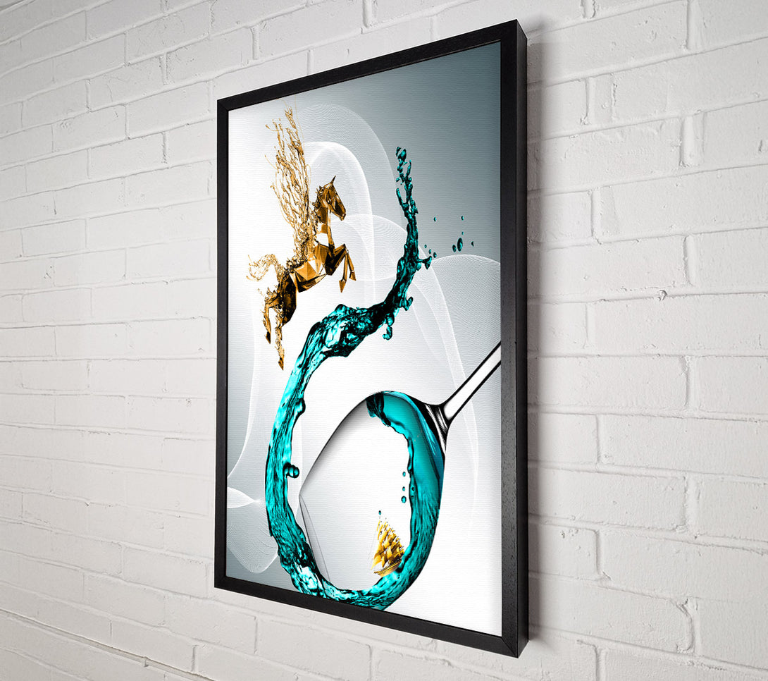  A Canvas Print of Horse Splash Canvas Art
