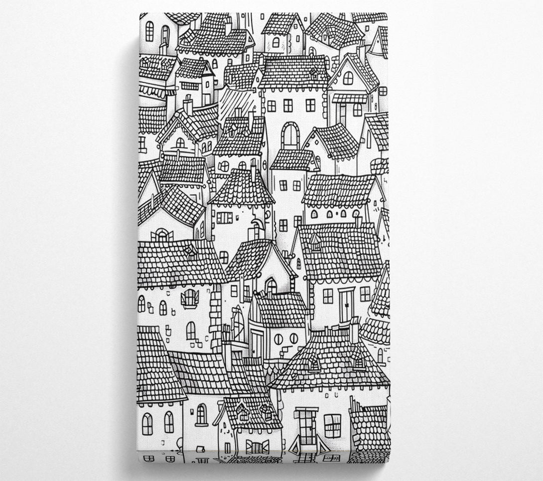  A Canvas Print of Houses Are Here Canvas Wall Art