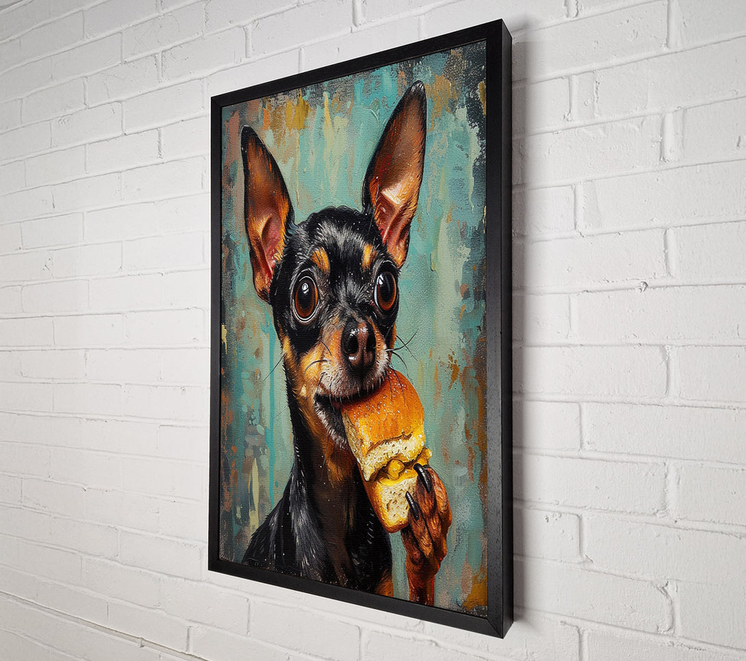  A Canvas Print of Hungry Chihuahua Canvas Art