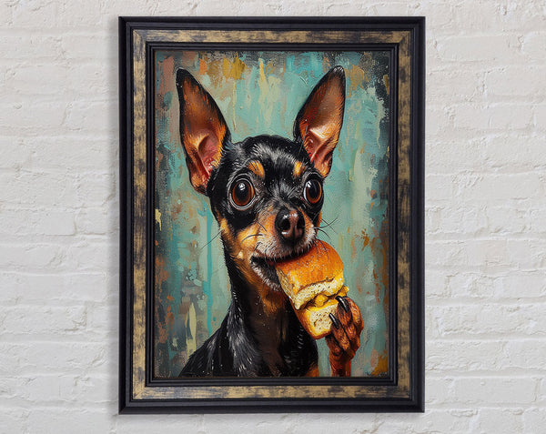 Hungry Chihuahua Framed Print