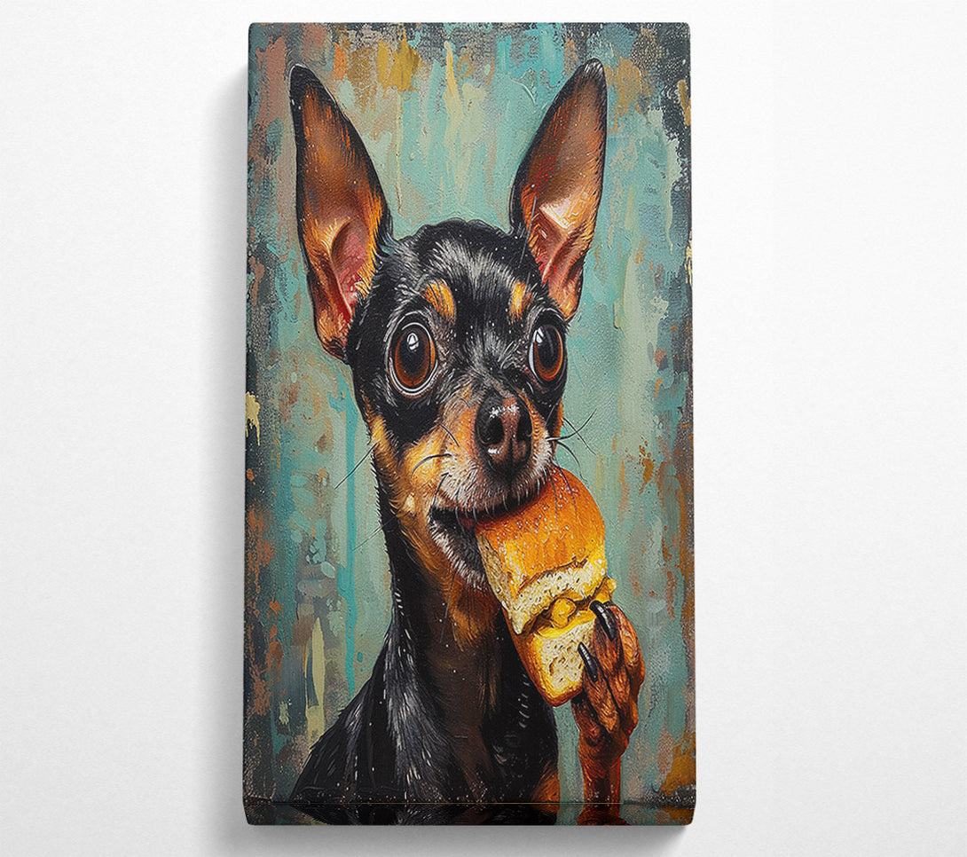  A Canvas Print of Hungry Chihuahua Canvas Art