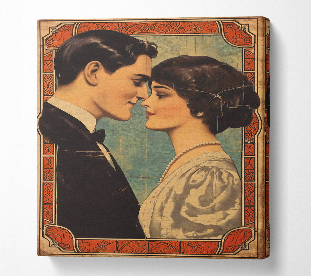  A Canvas Print of Husband And Wife Vintage Canvas Print