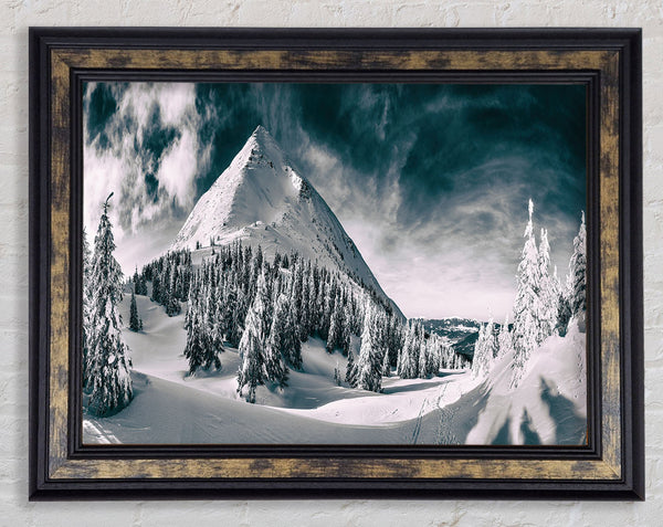 Ice Mountains Framed Print