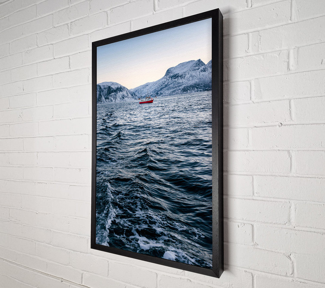  A Canvas Print of Icey Waters Canvas Wall Art