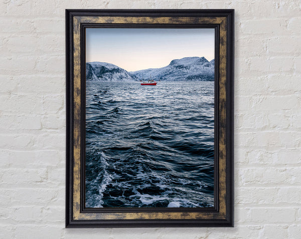 Icey Waters Framed Print