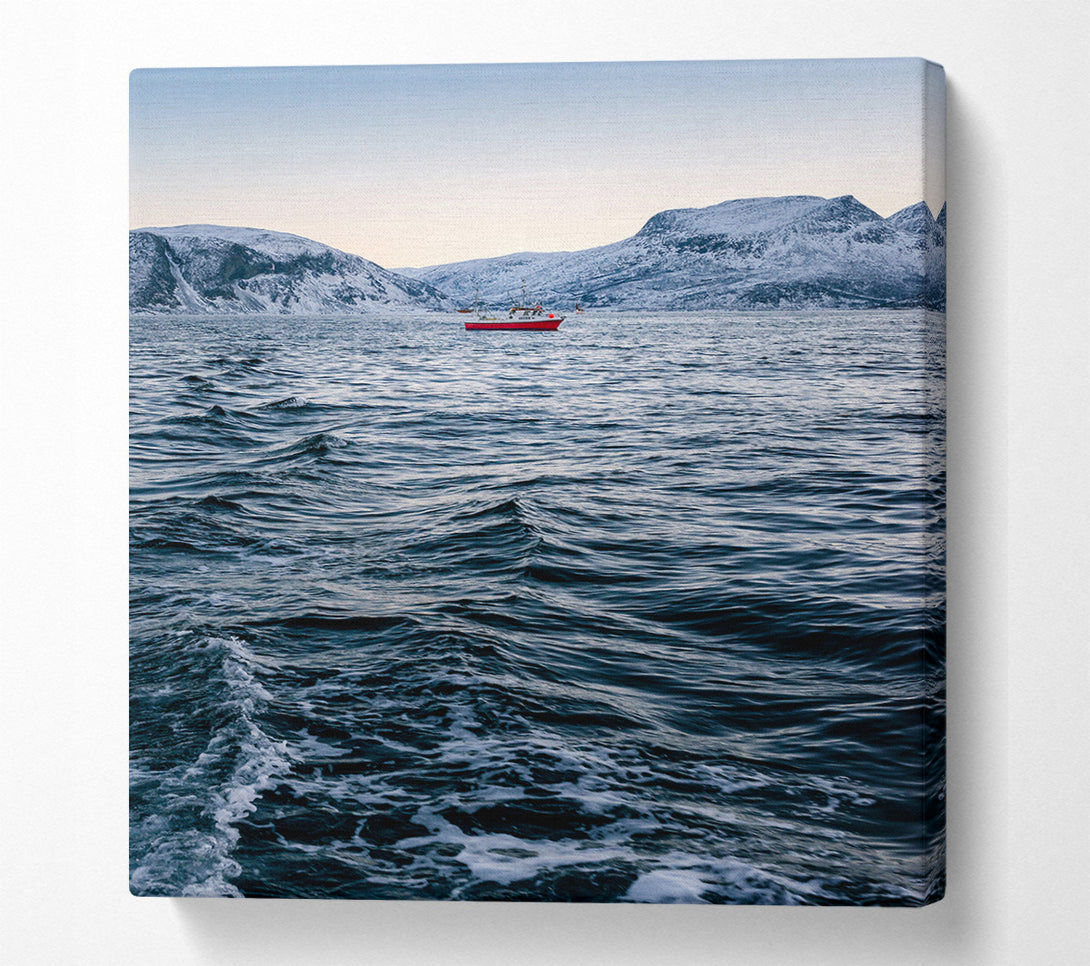  A Canvas Print of Icey Waters Canvas Wall Art