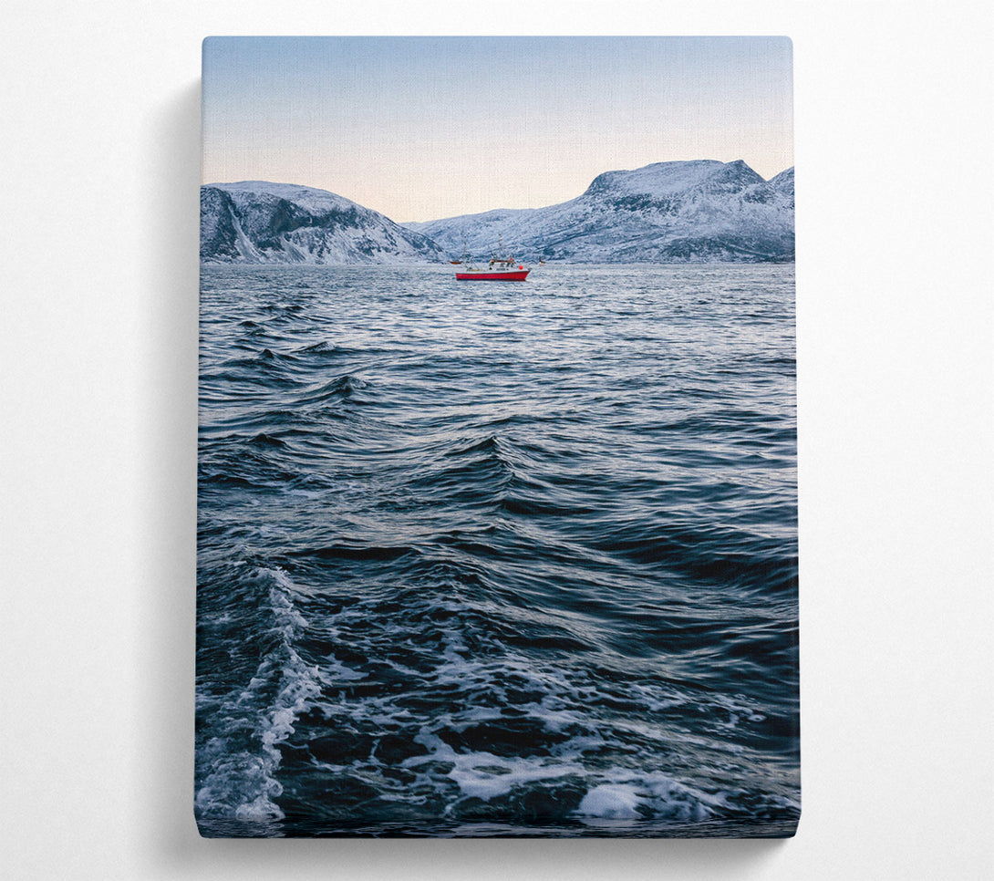  A Canvas Print of Icey Waters Canvas Wall Art