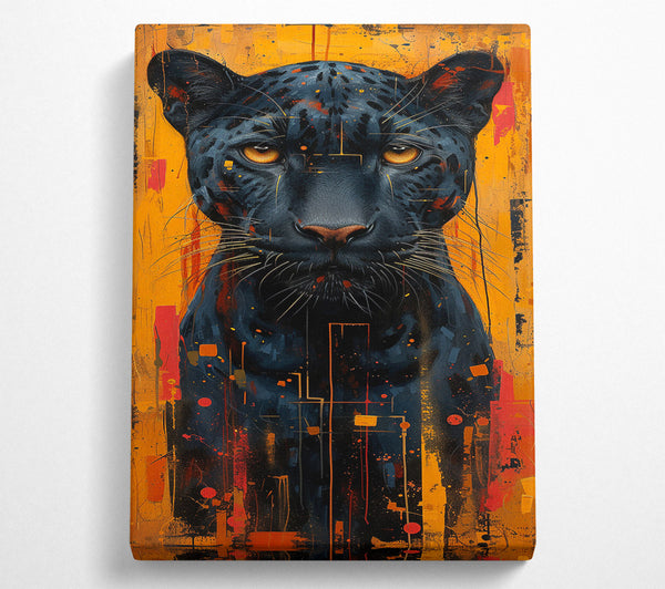  A Canvas Print of Jaguar Gold Canvas Art