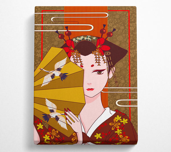  A Canvas Print of Japanese Fan Canvas Art