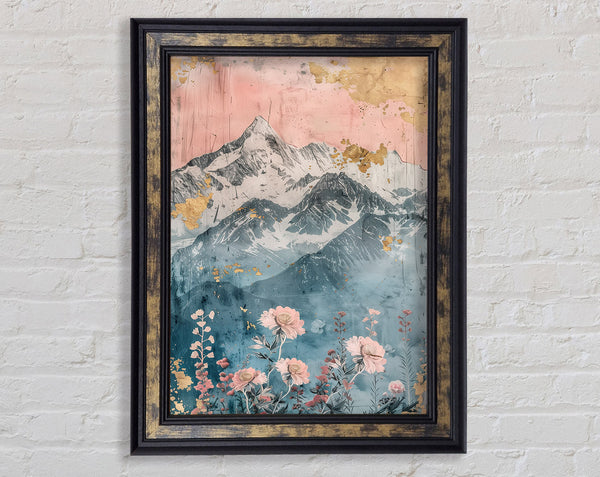 Japanese Mountain Framed Print