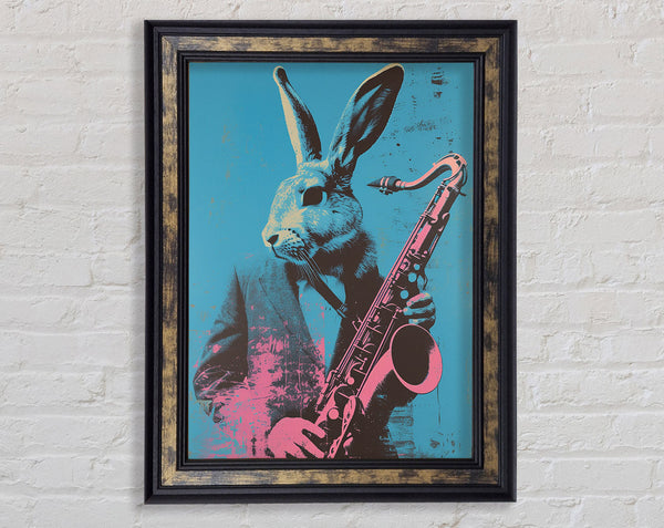 Jazz Bunny Framed Print