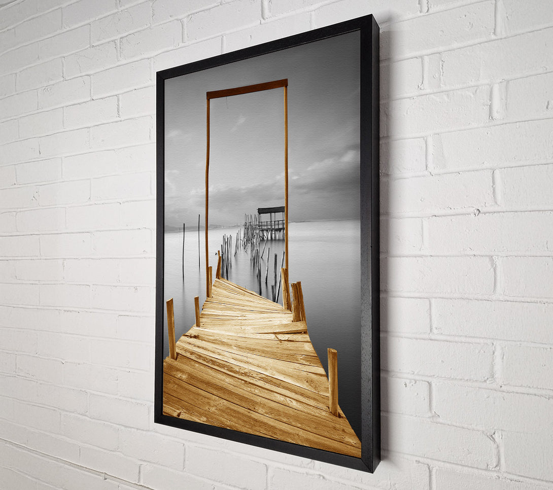  A Canvas Print of Jetty Collapse Canvas Art
