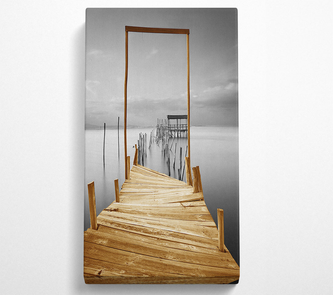  A Canvas Print of Jetty Collapse Canvas Art