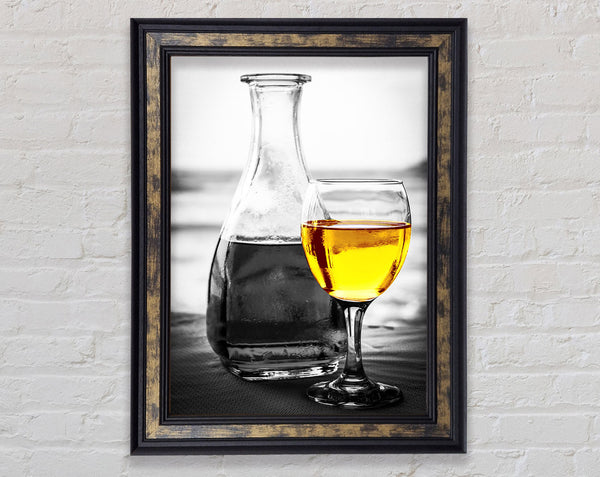Juice In Glass Framed Print