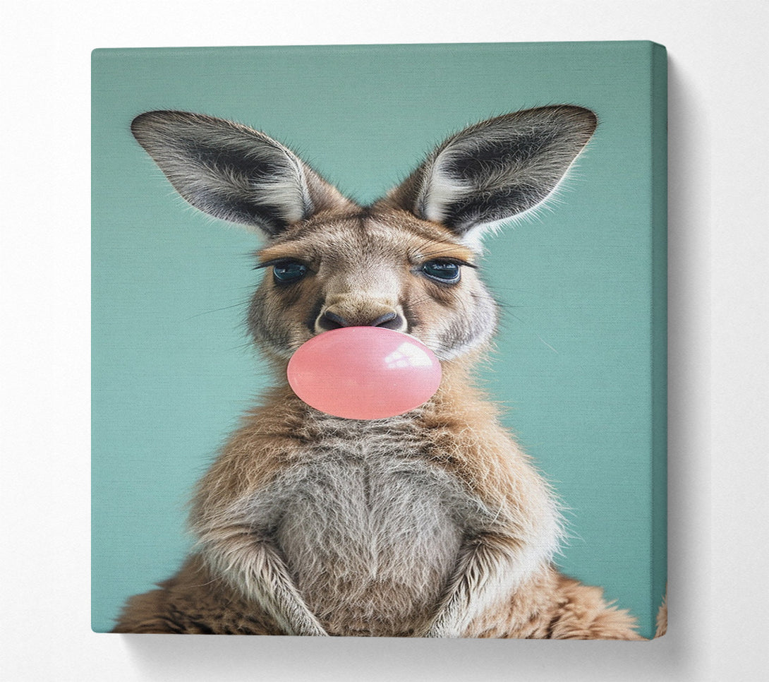  A Canvas Print of Kangaroo Chewing Gum Canvas Print