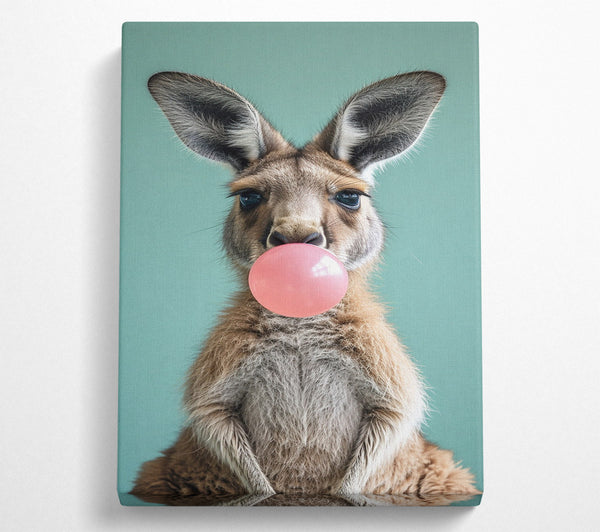  A Canvas Print of Kangaroo Chewing Gum Canvas Print